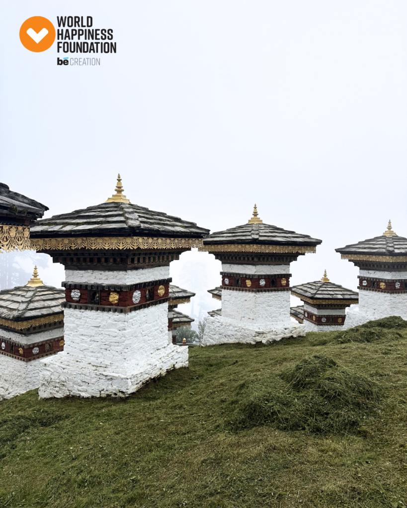 Stupas in the mist at Dochula pass