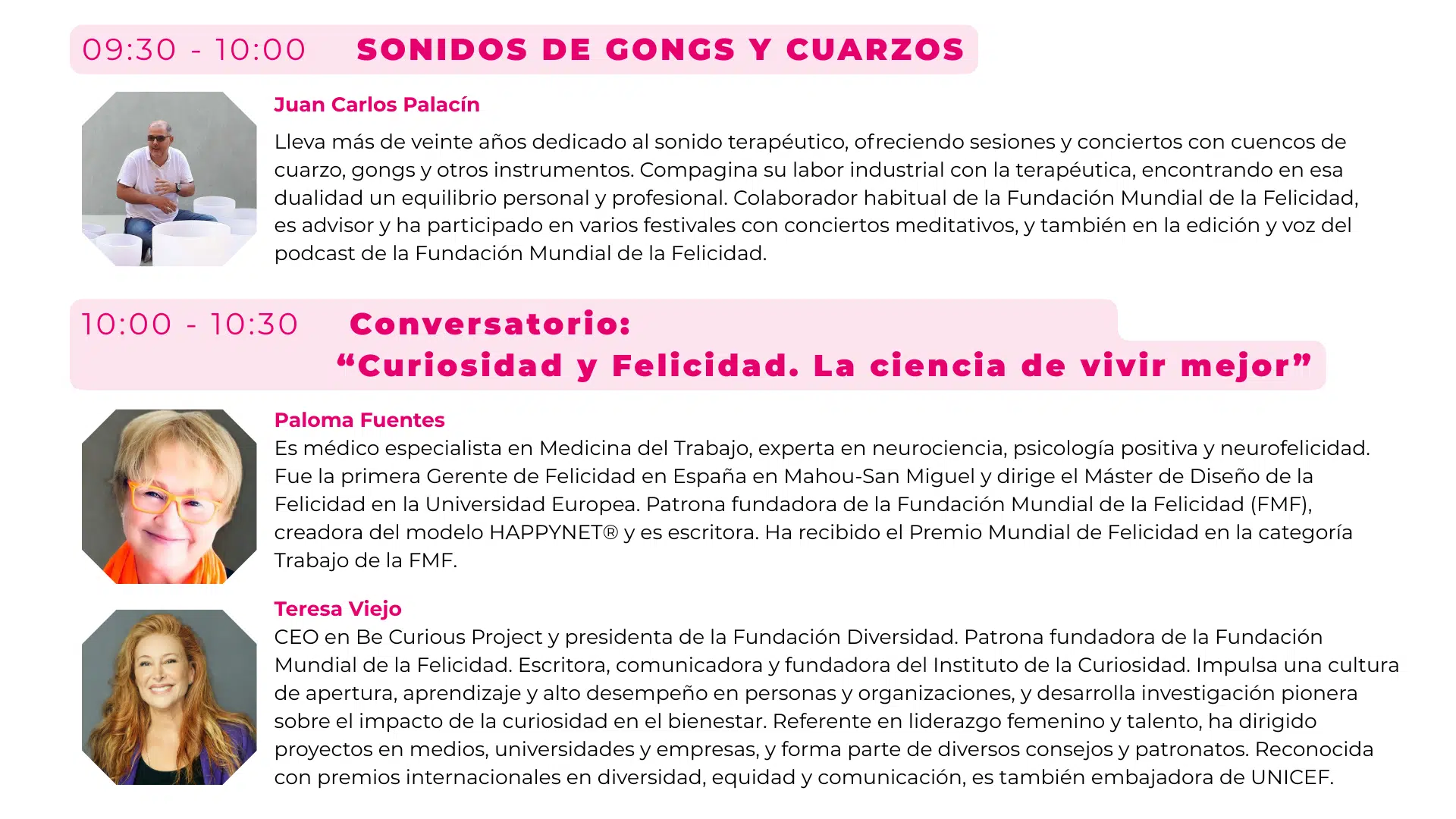 Sounds of gongs — Dra. Paloma Fuentes · Teresa Viejo