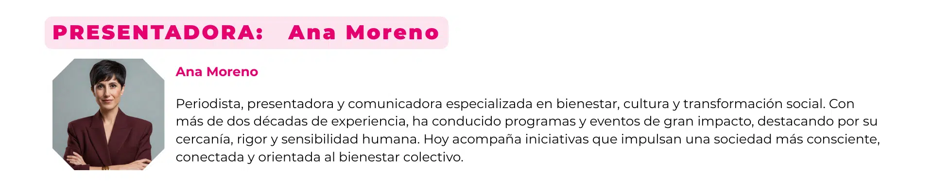 Host of the day — Ana Moreno