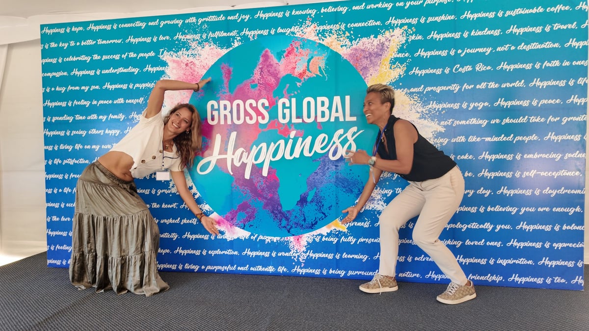 Gross Global Happiness Summit — evening aerial