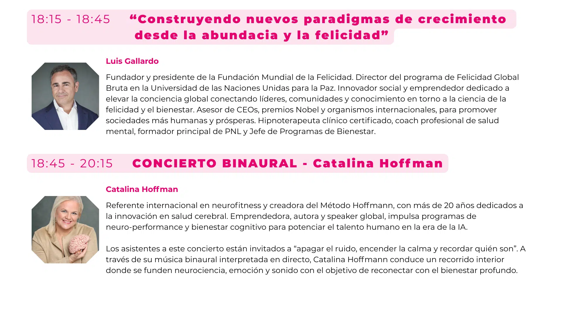 Conversation — Luis Miguel Gallardo · Catalina Hoffmann
