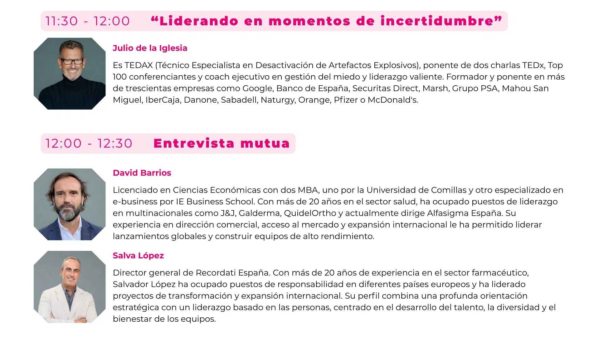 Mutual interview — Julio de la Iglesia
