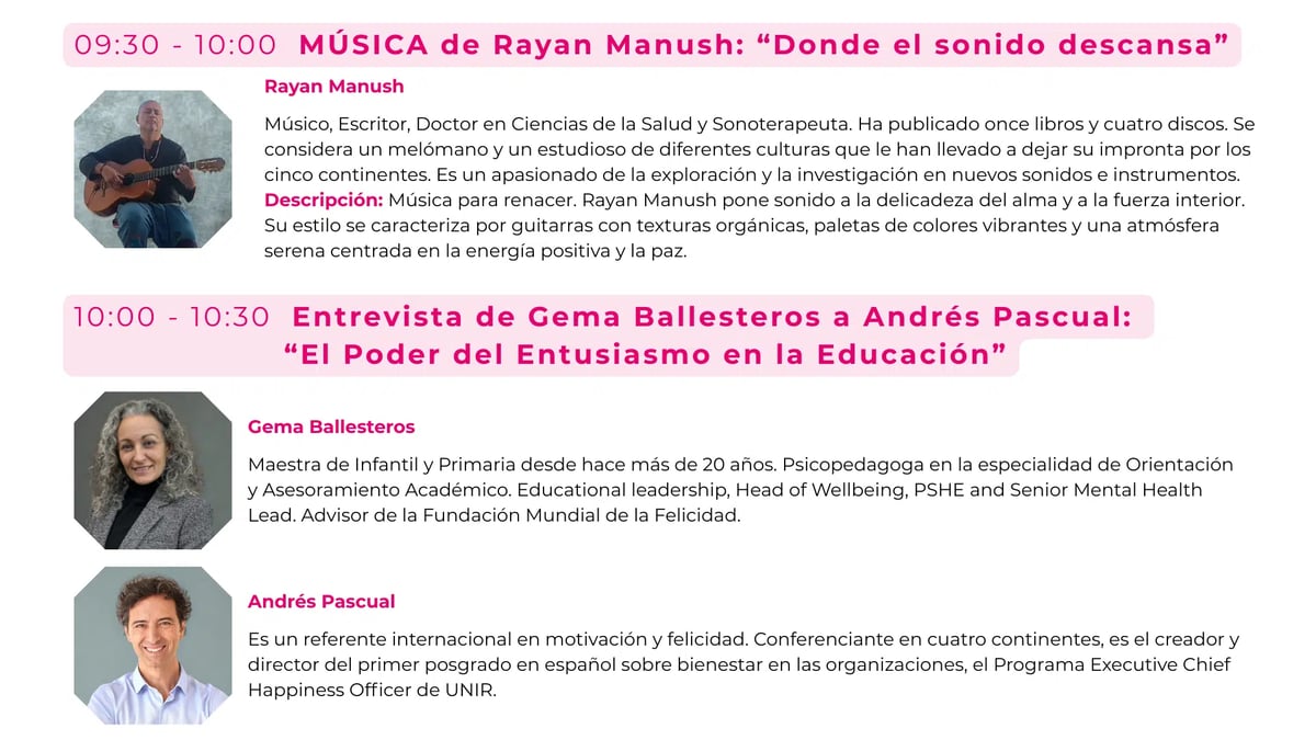 Panel — Rayan Manush · Gema Ballesteros · Andrés Pascual