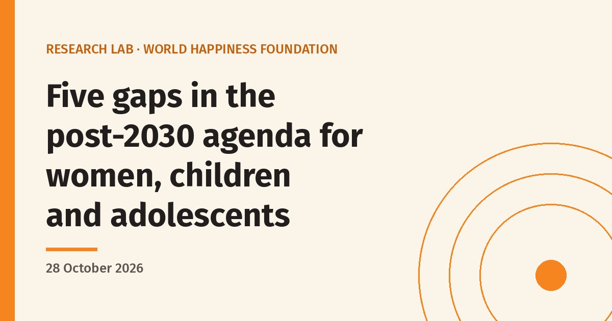 Five gaps in the post-2030 agenda for women, children and adolescents